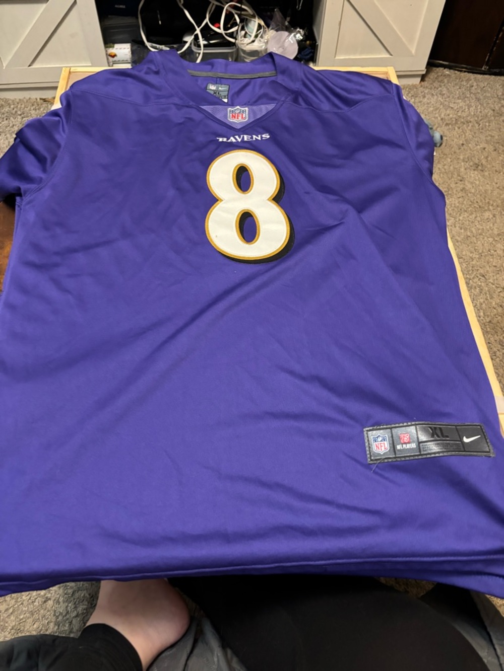 Nike Ravens Purple #8 Jackson